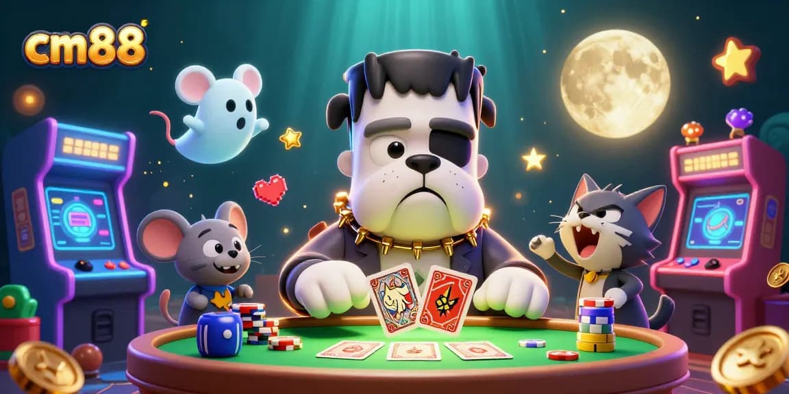 Engage in thrilling gameplay at cm88 with unique characters and a vibrant casino scene.