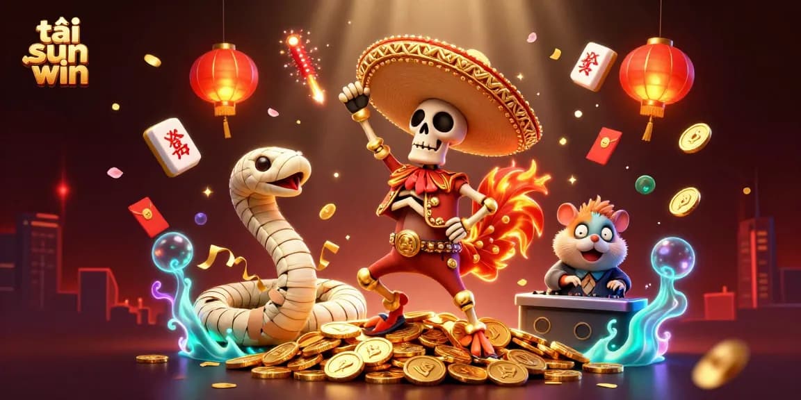 Engage with thrilling gameplay and excitement as you tải sun win in this vibrant, ultra-detailed casino scene.