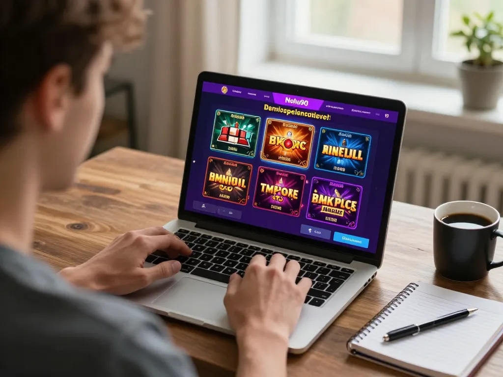 Nohu90 player engaged in online casino gaming, showcasing exciting betting options