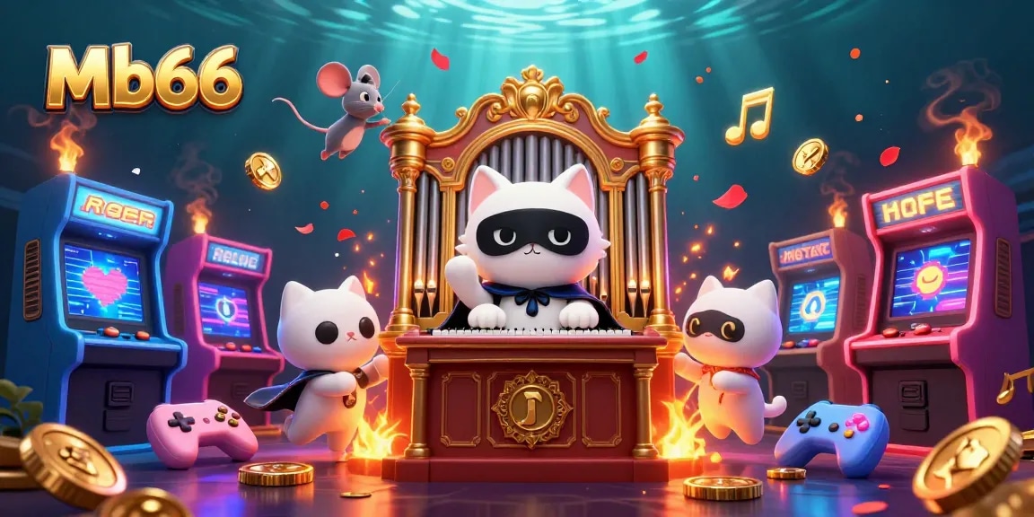Experience the vibrant thrills of Mb66 casino gaming illustrated in a dynamic 3D scene.