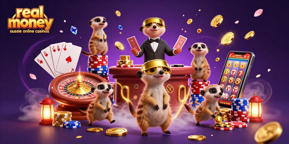 Experience excitement at real money aussie online casinos with lively meerkat casino operations.