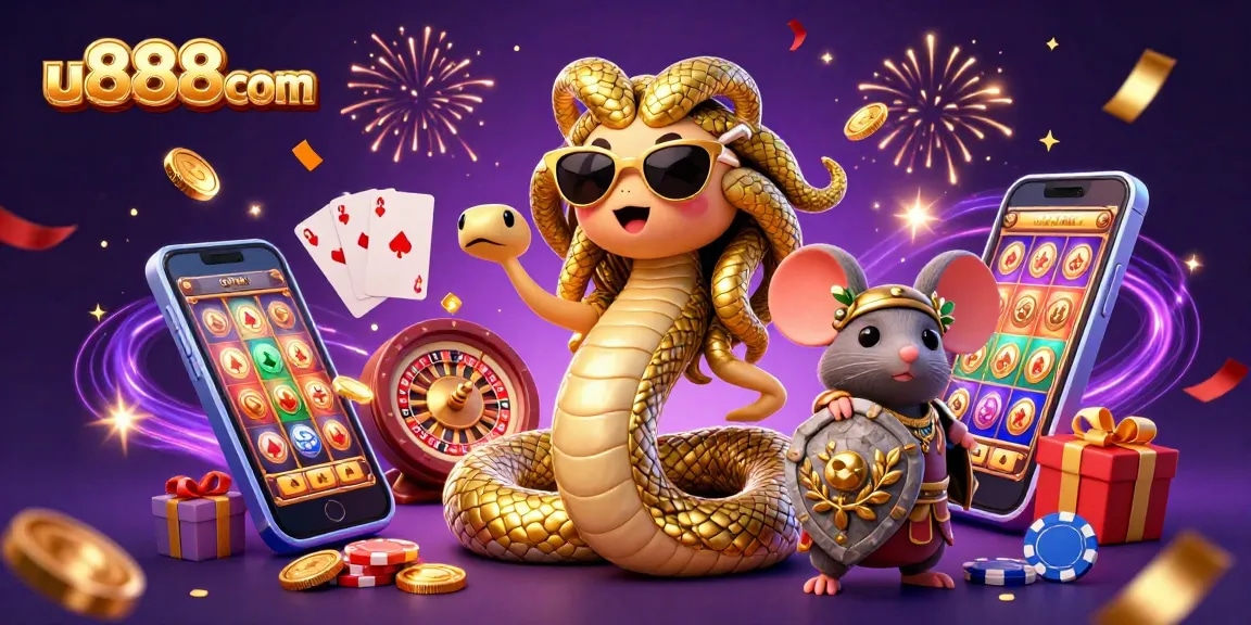 Win big with thrilling slots at u888com featuring Medusa and a warrior mouse.