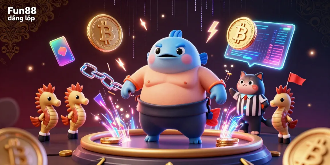 Engage with Fun88 đăng nhập for an immersive casino experience featuring vibrant 3D characters and elements.