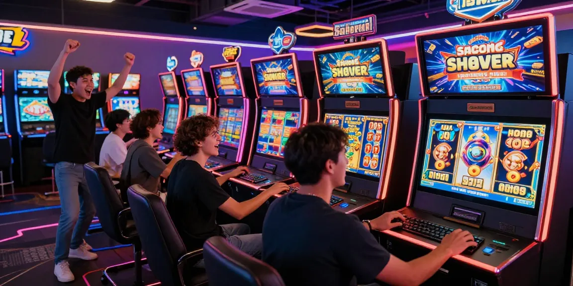 Pengalaman bermain slot Spaceman dengan suasana kasino yang ceria dan menarik.