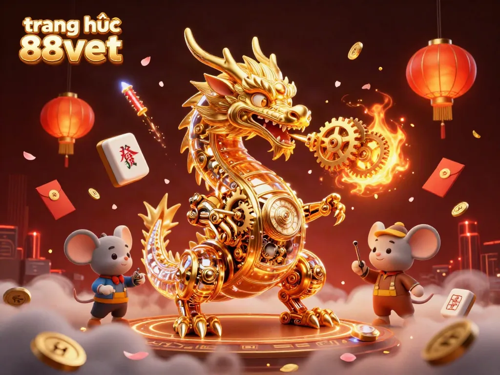 Engage with the vibrant world of trang chủ 88vbet during thrilling gameplay featuring a golden dragon.