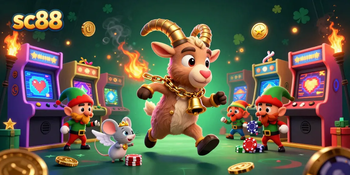 Experience thrilling play at sc88 casino, where the Krampus goat oversees a festive gaming adventure.