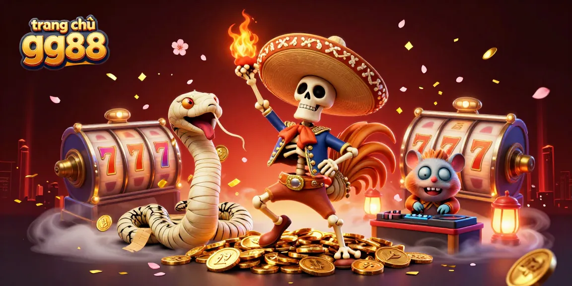 Experience exciting gaming at trang chủ gg88 with vibrant characters and dynamic slot elements.