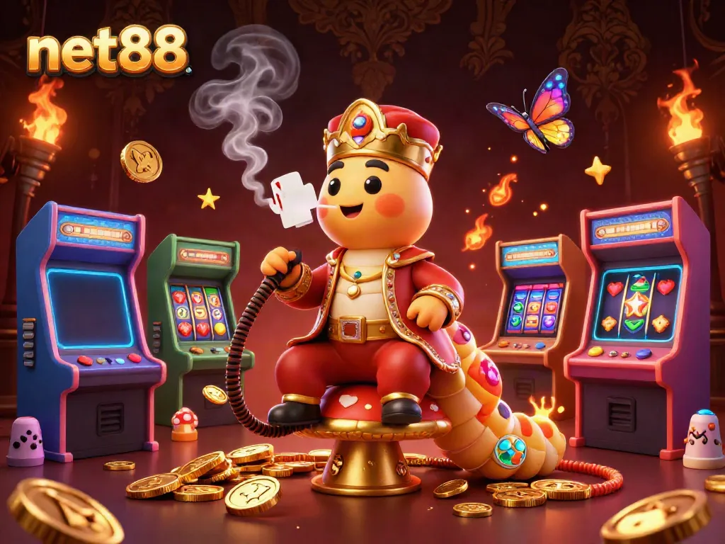 Experience the vibrant world of net88 with dynamic casino elements and engaging characters.