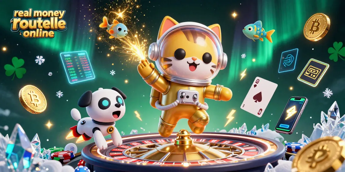 Engage with real money roulette online in an exciting cosmic scene filled with vibrant casino elements.